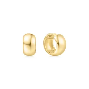 Gold Chubby Small Huggie Hoop Earrings E064-04G Ania Haie Jewellery