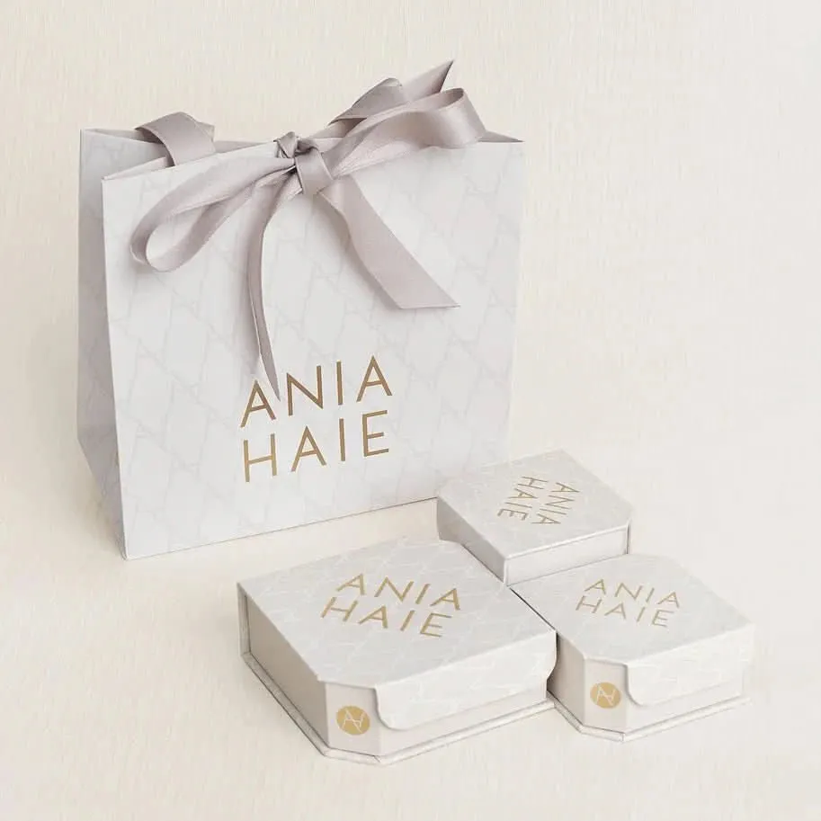 Gold Large Heart Hoop Earrings E064-07G Ania Haie Jewellery