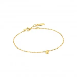 Gold Padlock Bracelet B032-02G Ania Haie Jewellery