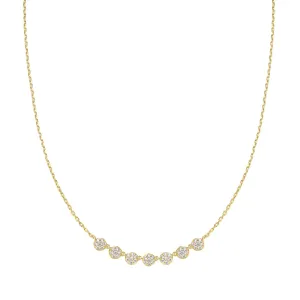 Gold Pavé Multi Beaded Chain Necklace N065-07G Ania Haie Jewellery