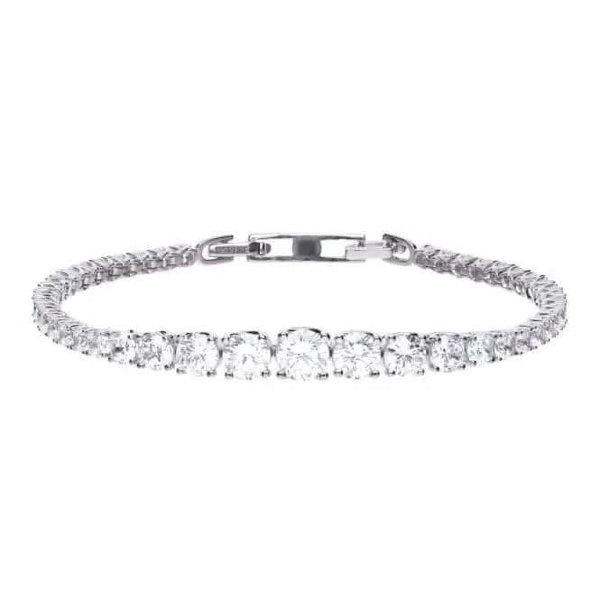 Graduated Cubic Zirconia Tennis Bracelet B5203 Diamonfire Jewellery