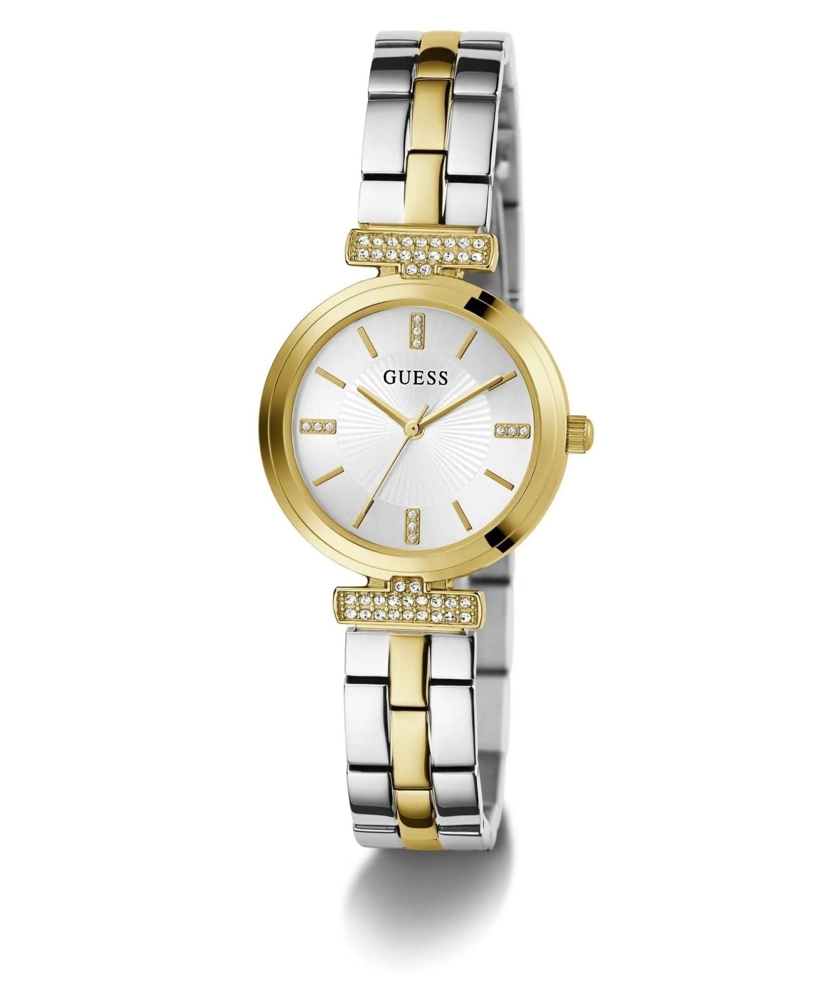 Guess Ladies Array Yellow Gold Tone Stainless Steel Watch GW0762L5