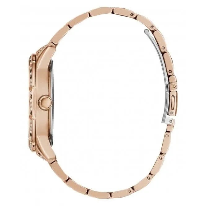 Guess Ladies Cascade Stainless Steel Rose Gold Watch GW0365L3