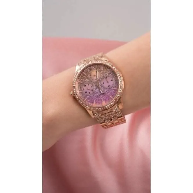Guess Ladies Cascade Stainless Steel Rose Gold Watch GW0365L3