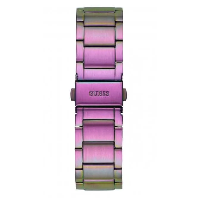 Guess Ladies Crown Jewel Stainless Steel Iridescent Watch GW0410L4