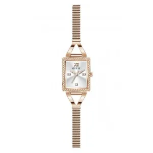 Guess Ladies Grace Stainless Steel Mesh Rose Gold Watch GW0400L3