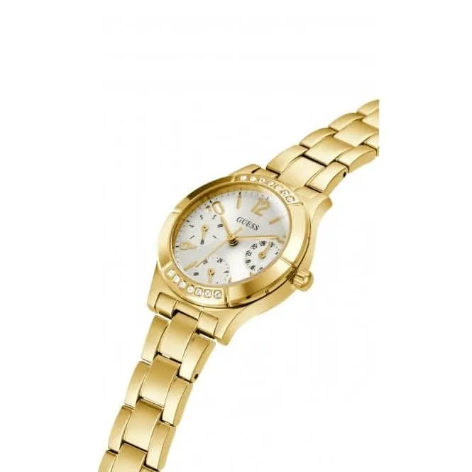 Guess Ladies Piper Stainless Steel Gold Tone Watch GW0413L2
