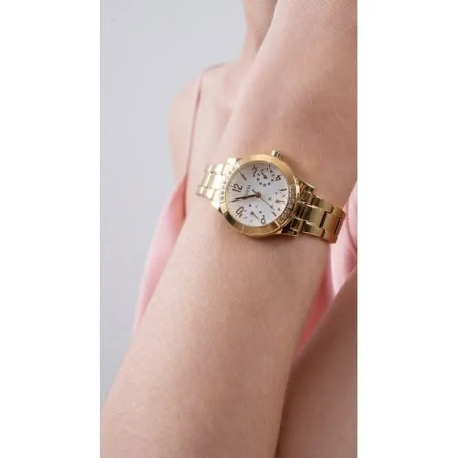Guess Ladies Piper Stainless Steel Gold Tone Watch GW0413L2
