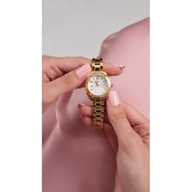 Guess Ladies Piper Stainless Steel Gold Tone Watch GW0413L2