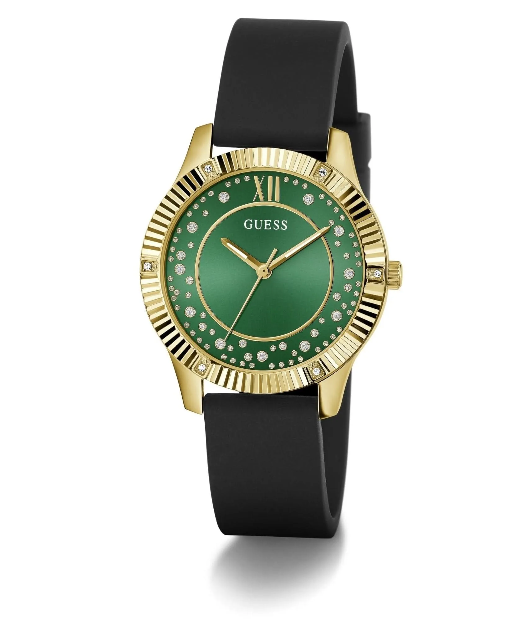 Guess Ladies Starstruck Gold Tone Silicone Watch GW0766L3