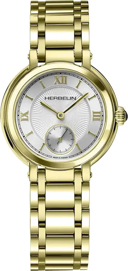 Herbelin Watches Herbelin Galet Yellow Gold PVD Watch