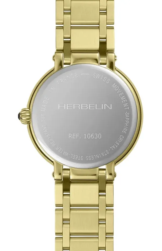 Herbelin Watches Herbelin Galet Yellow Gold PVD Watch