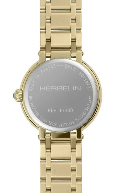 Herbelin Watches Herbelin Galet Yellow Gold PVD Watch