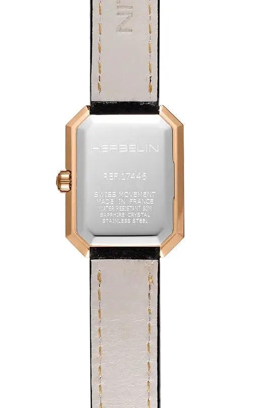 Herbelin Watches Herbelin Octogone Rose Gold PVD Watch