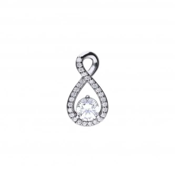 Infinity Cubic Zirconia Pendant P4912 Diamonfire Jewellery