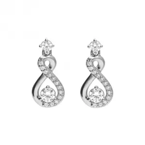 Infinity Drop Earrings E6055 Diamonfire Jewellery