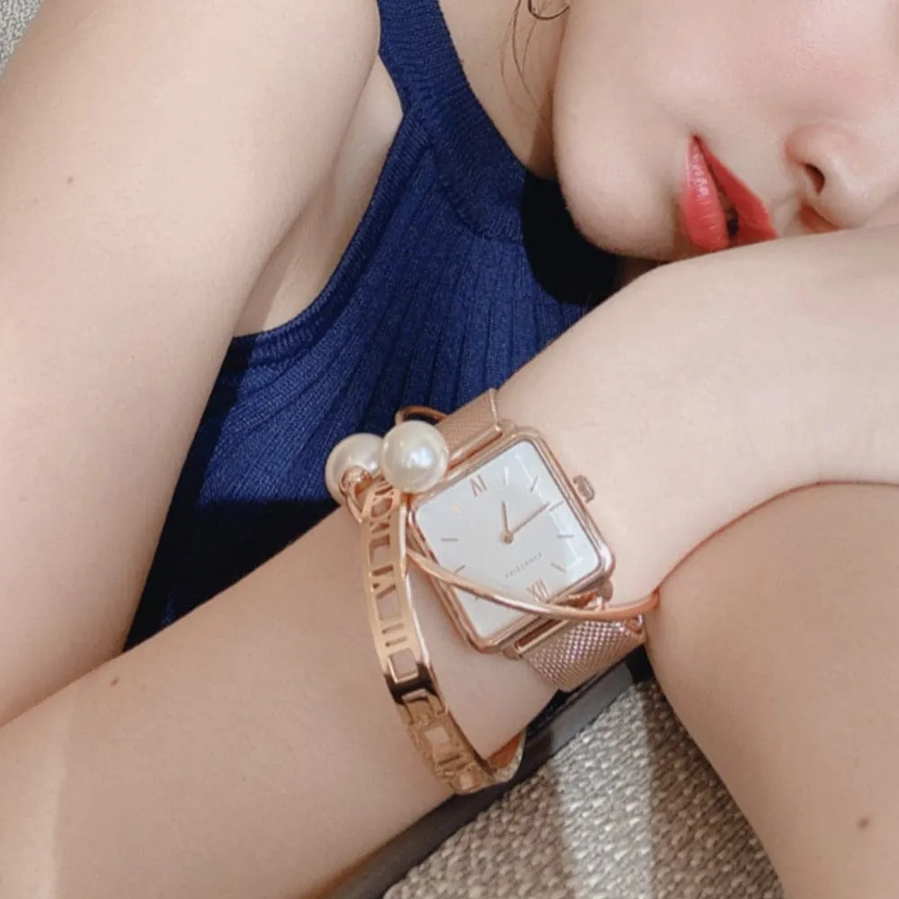 Jewelry Aries Watches ARIES GOLD MINUIT GOLD L 5038 RG-W WOMEN WATCH