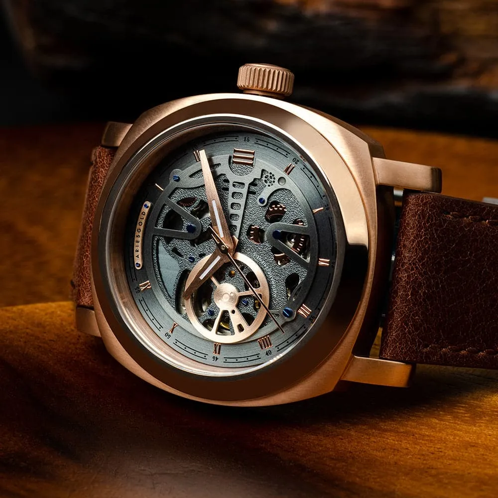 Jewelry Aries Watches ARIES GOLD VANGUARD G 9025 RG-GYRG MEN'S WATCH