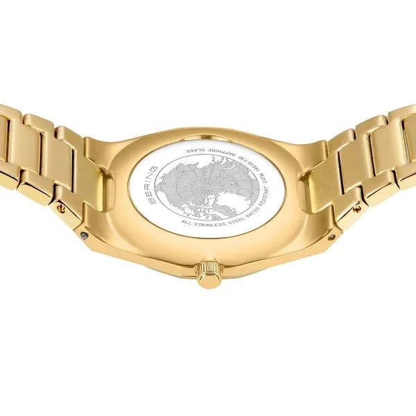 Jewelry Bering Watches Bering - Classic Polished/Brushed Gold 32mm Ladies Watch