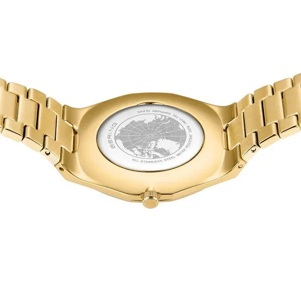 Jewelry Bering Watches Bering - Classic Polished/Brushed Gold 41mm Mens Watch