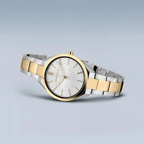 Jewelry Bering Watches Bering - Ultra Slim Polished/Brushed Silver/Gold