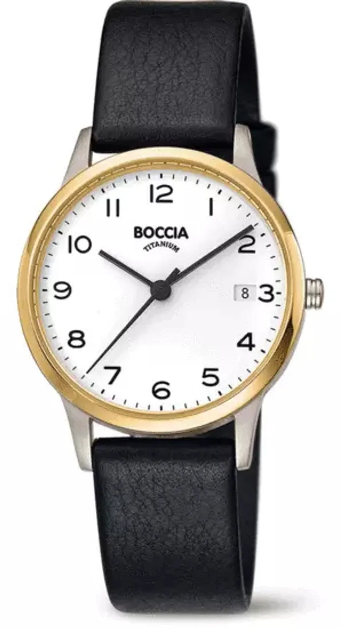 Jewelry Boccia Watches Boccia - Ladies Quartz Two Toned Titanium Watch