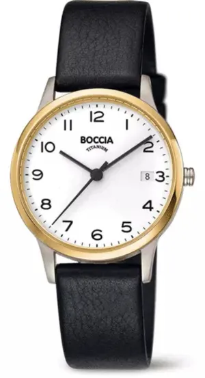 Jewelry Boccia Watches Boccia - Ladies Quartz Two Toned Titanium Watch