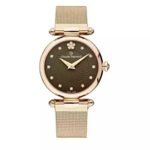 Jewelry Claude Bernard Watches CLAUDE BERNARD CB20500-37R BRPR2 GOLD STAINLESS STEEL WOMEN'S WATCH