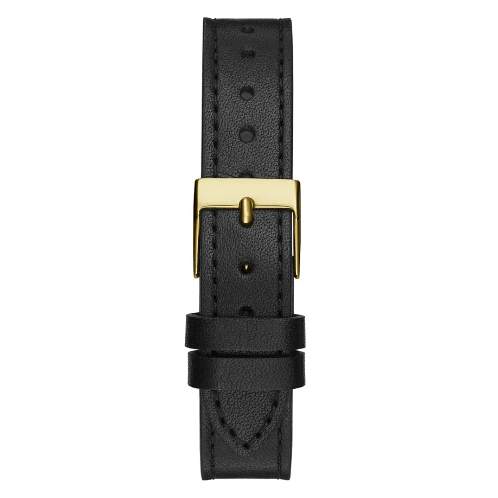 Jewelry Guess Watches Guess Analog Black Leather Strap Women Watch GW0684L3