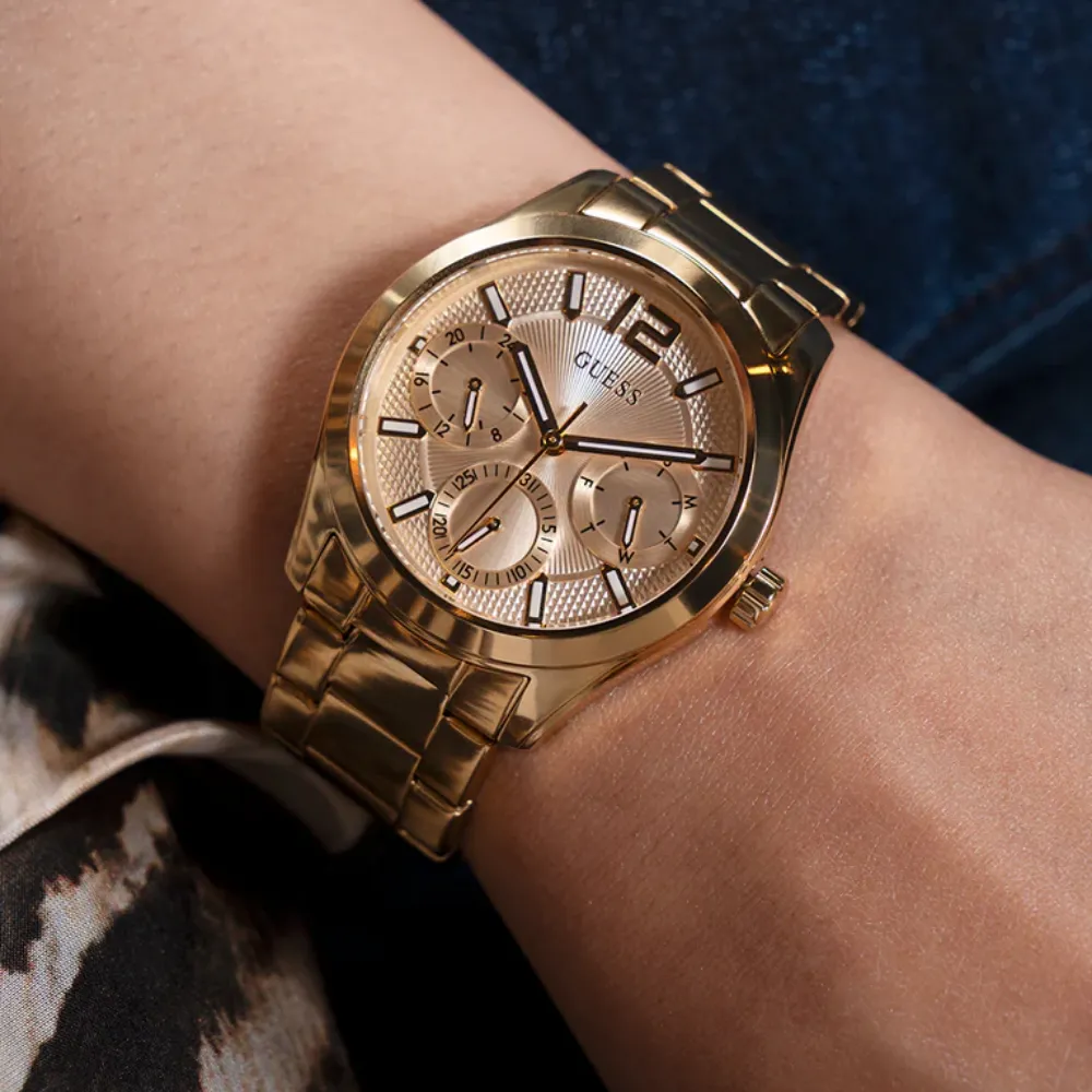 Jewelry Guess Watches Guess Analog Gold Stainless Steel Strap Women Watch GW0760L2
