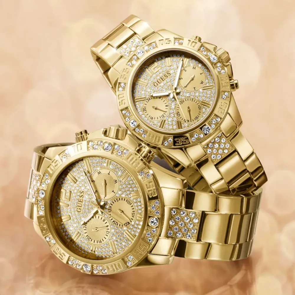 Jewelry Guess Watches Guess Analog Stainless Steel Strap Women Watch GW0771 Series