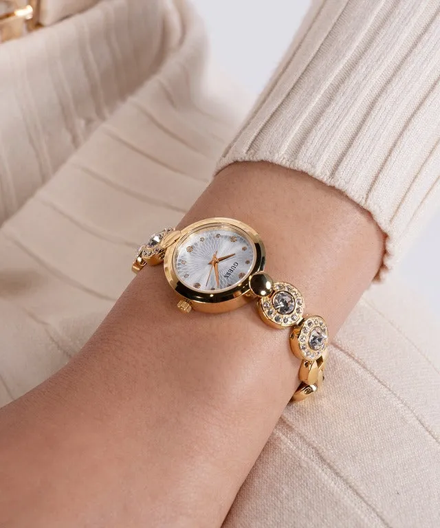 Jewelry Guess Watches GUESS GOLD TONE CRYSTAL LINKS LADIES WATCH GW0757L2