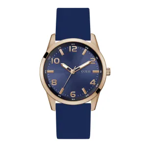 Jewelry Guess Watches GUESS GW0805G3 BLUE DIAL ROSE GOLD TONE ANALOG WATCH