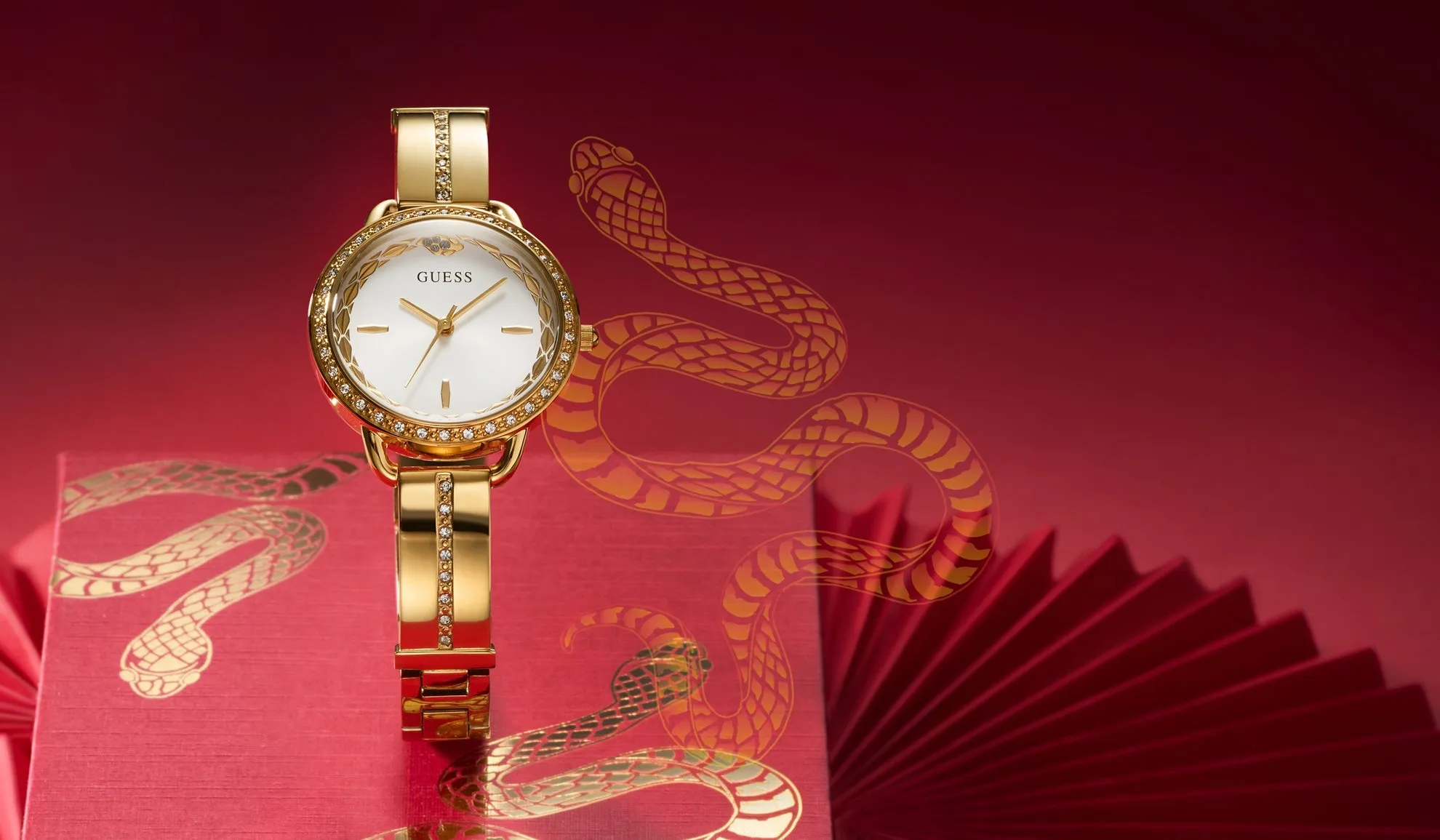 Jewelry Guess Watches GUESS GW0856L1 LIMITED EDITION LUNAR NEW YEAR GOLD BRACELET WATCH