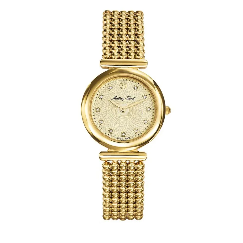 Jewelry Mathey-Tissot Watches Mathey-Tissot Allure Collection Sapphire Crystal Stainless Steel Ladies Watch
