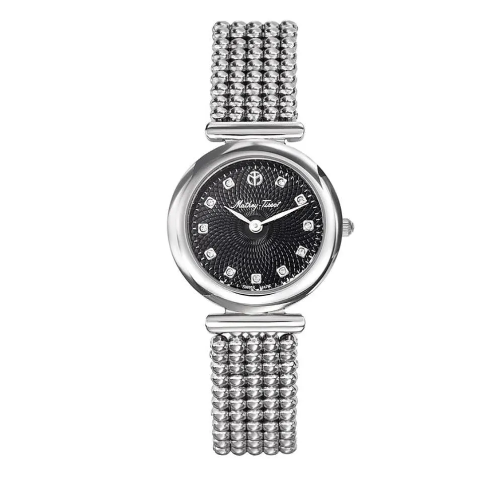 Jewelry Mathey-Tissot Watches Mathey-Tissot Allure Collection Sapphire Crystal Stainless Steel Ladies Watch