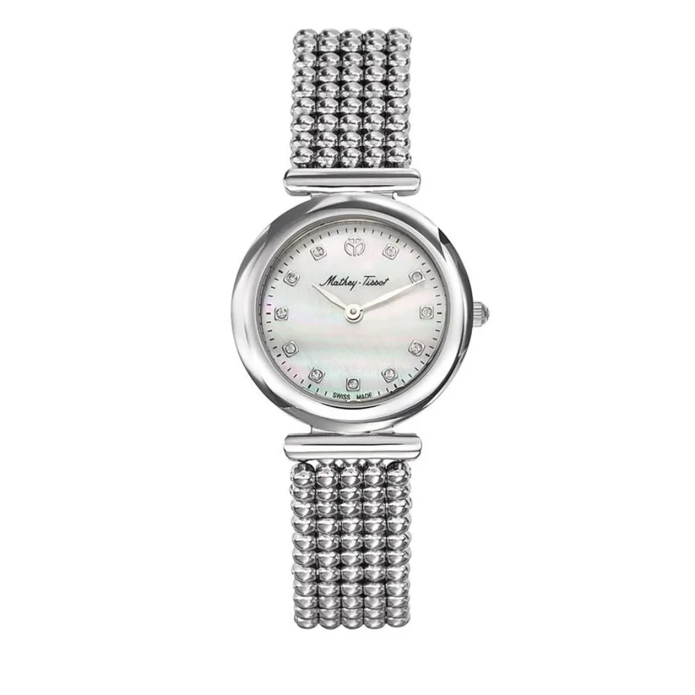 Jewelry Mathey-Tissot Watches Mathey-Tissot Allure Collection Sapphire Crystal Stainless Steel Ladies Watch