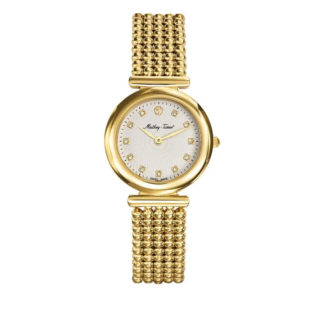 Jewelry Mathey-Tissot Watches Mathey-Tissot Allure Collection Sapphire Crystal Stainless Steel Ladies Watch