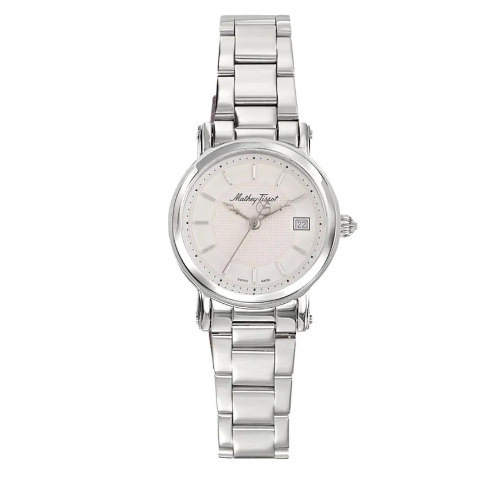 Jewelry Mathey-Tissot Watches Mathey-Tissot City Big Collection Sapphire Crystal Stainless Steel Women's Watch