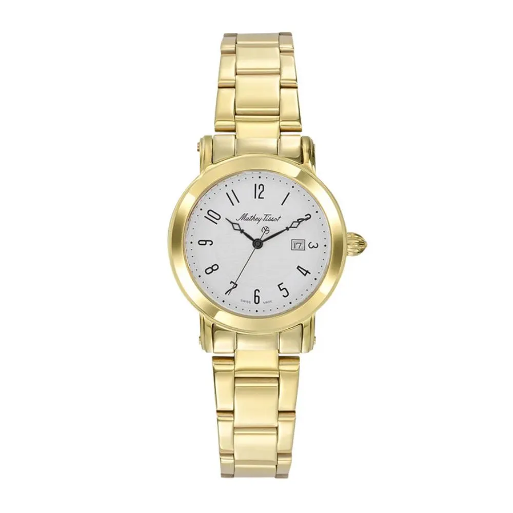 Jewelry Mathey-Tissot Watches Mathey-Tissot City Big Collection Sapphire Crystal Stainless Steel Women's Watch