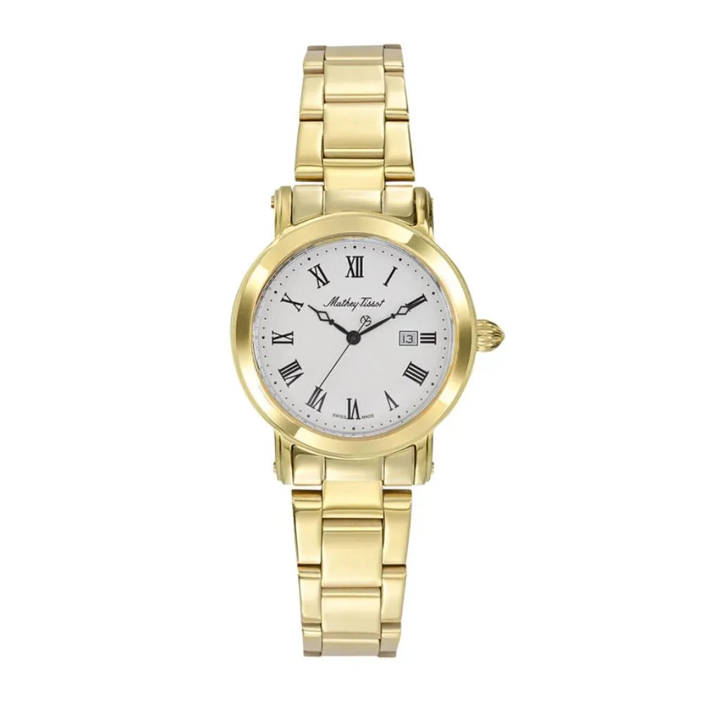 Jewelry Mathey-Tissot Watches Mathey-Tissot City Big Collection Sapphire Crystal Stainless Steel Women's Watch
