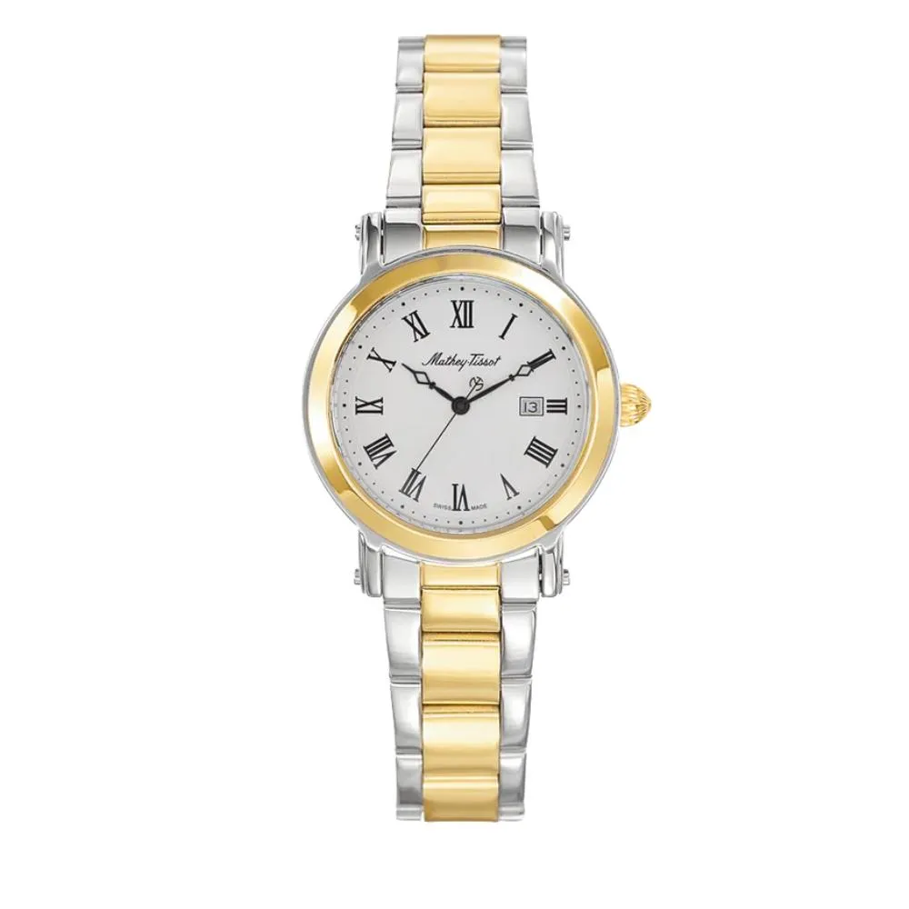 Jewelry Mathey-Tissot Watches Mathey-Tissot City Big Collection Sapphire Crystal Stainless Steel Women's Watch