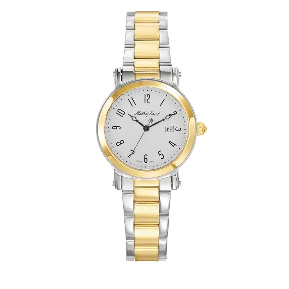 Jewelry Mathey-Tissot Watches Mathey-Tissot City Big Collection Sapphire Crystal Stainless Steel Women's Watch