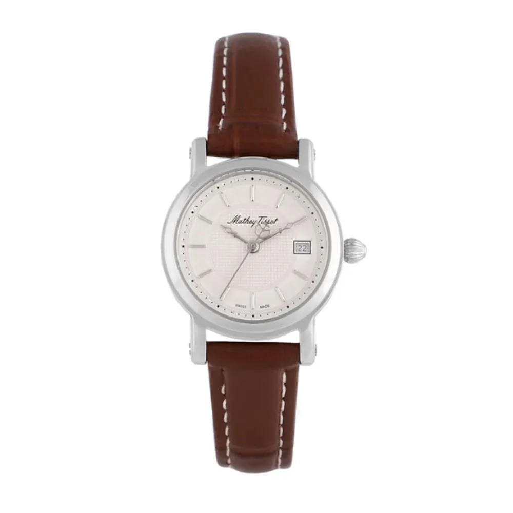 Jewelry Mathey-Tissot Watches Mathey-Tissot City Leather Collection Stainless Steel Women's Watch
