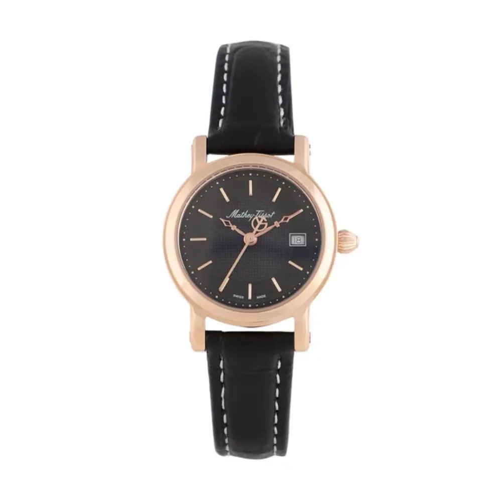 Jewelry Mathey-Tissot Watches Mathey-Tissot City Leather Collection Stainless Steel Women's Watch
