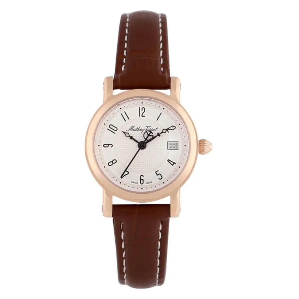 Jewelry Mathey-Tissot Watches Mathey-Tissot City Leather Collection Stainless Steel Women's Watch