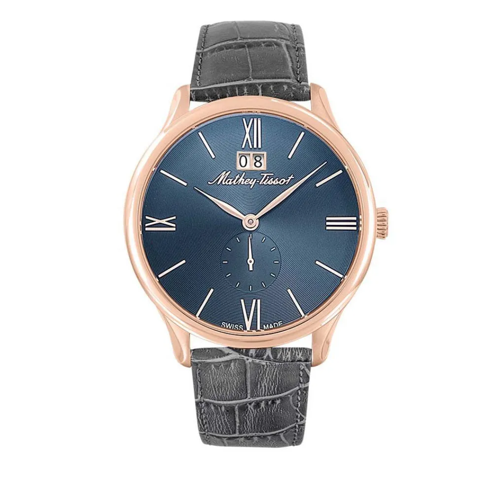 Jewelry Mathey-Tissot Watches Mathey-Tissot Edmond Leather Collection Men's Watch