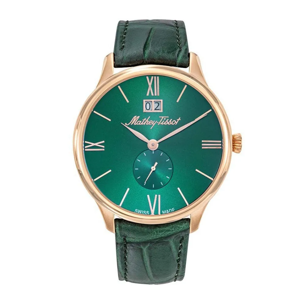Jewelry Mathey-Tissot Watches Mathey-Tissot Edmond Leather Collection Men's Watch