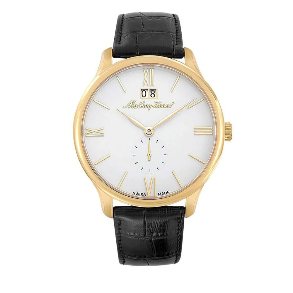 Jewelry Mathey-Tissot Watches Mathey-Tissot Edmond Leather Collection Men's Watch