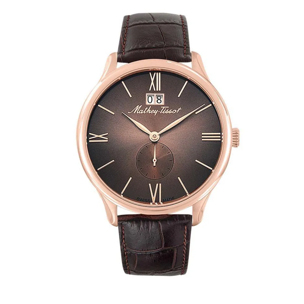 Jewelry Mathey-Tissot Watches Mathey-Tissot Edmond Leather Collection Men's Watch